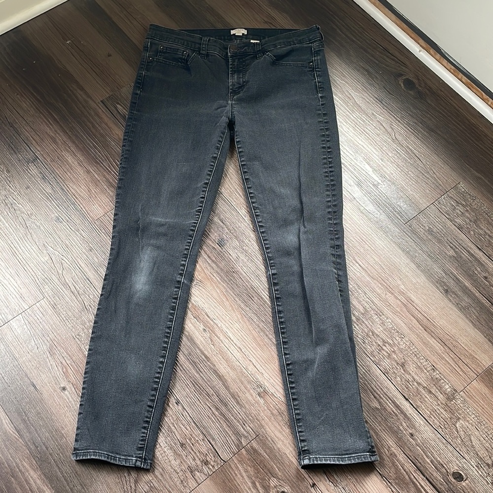 J. Crew Grey Stretch Skinny Jeans